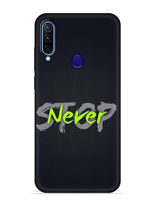 Never Stop Embossed Soft Silicone Case for Lenovo K10 Plus Zapvi