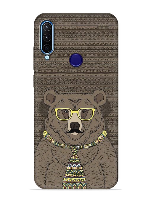 Grizzly Bear Embossed Soft Silicone Case for Lenovo K10 Plus Zapvi