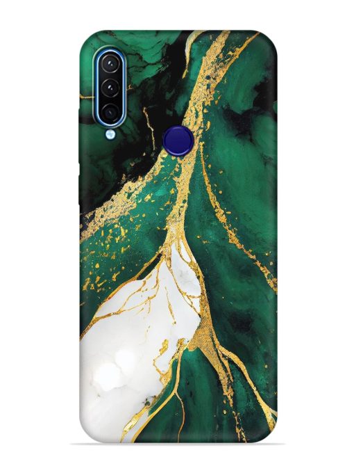 Blue Marble Art Embossed Soft Silicone Case for Lenovo K10 Plus