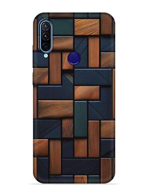 Wooden Background Cubes Embossed Soft Silicone Case for Lenovo K10 Plus Zapvi