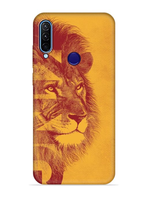 Gold Lion Crown Art Embossed Soft Silicone Case for Lenovo K10 Plus Zapvi