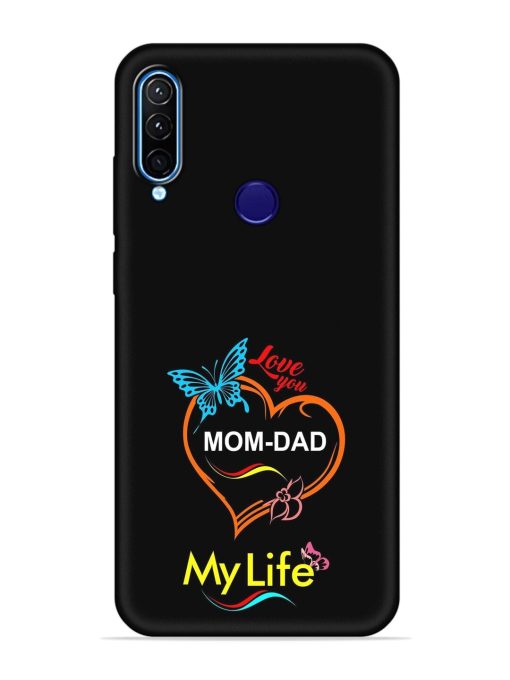 Love You Mom Dad Embossed Soft Silicone Case for Lenovo K10 Plus