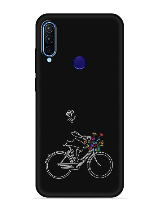 Minimalist Cycle Art Embossed Soft Silicone Case for Lenovo K10 Plus Zapvi