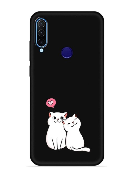 Cute Loving Cats Embossed Soft Silicone Case for Lenovo K10 Plus