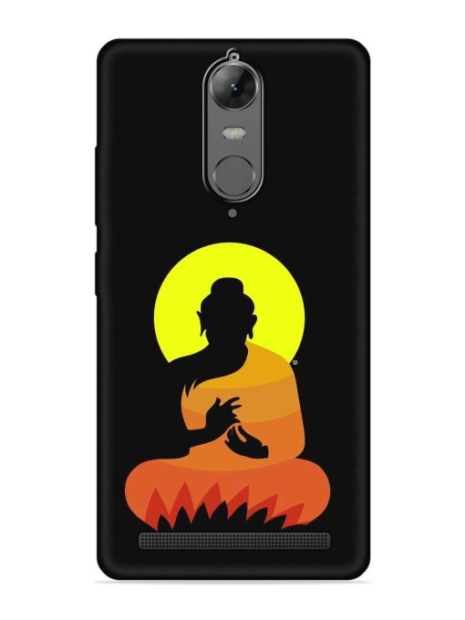 Buddha Art Black Embossed Soft Silicone Case for Lenovo K5 Note Zapvi