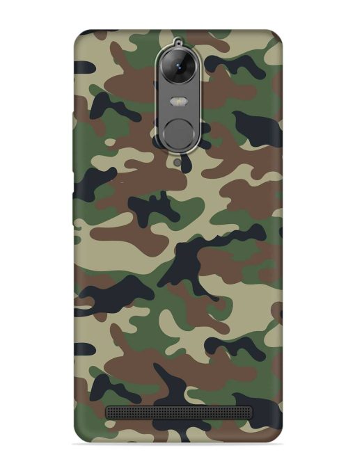 Army Military Camouflage Dark Green Embossed Soft Silicone Case for Lenovo K5 Note