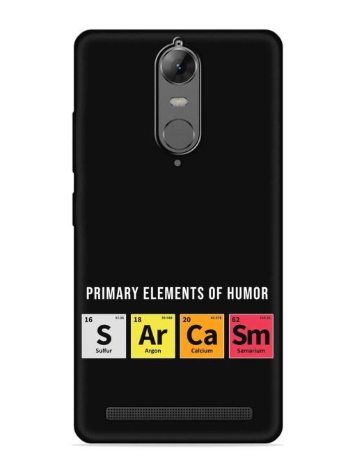 Primary Elements Humor Embossed Soft Silicone Case for Lenovo K5 Note