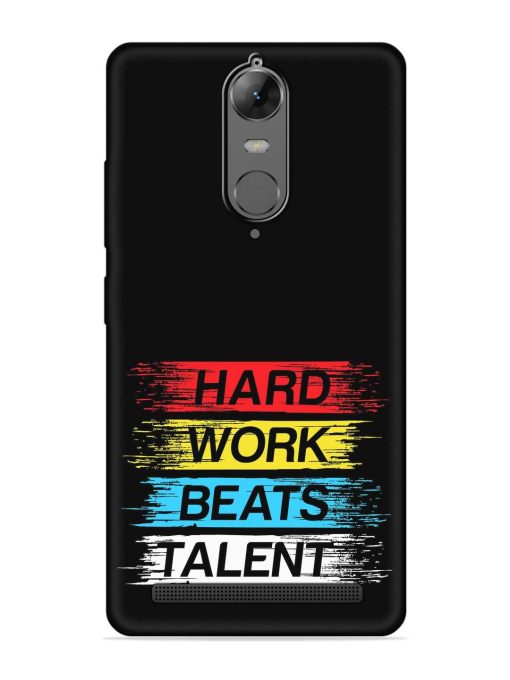 Hard Work Beats Embossed Soft Silicone Case for Lenovo K5 Note Zapvi