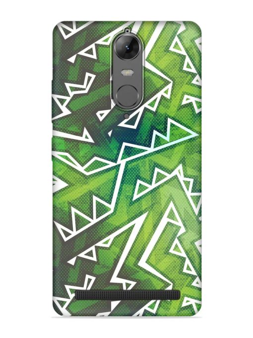 Green Graffiti Seamless Embossed Soft Silicone Case for Lenovo K5 Note Zapvi