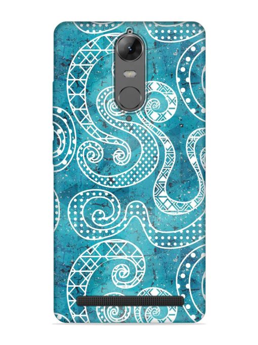 Vintage Curved Seamless Embossed Soft Silicone Case for Lenovo K5 Note