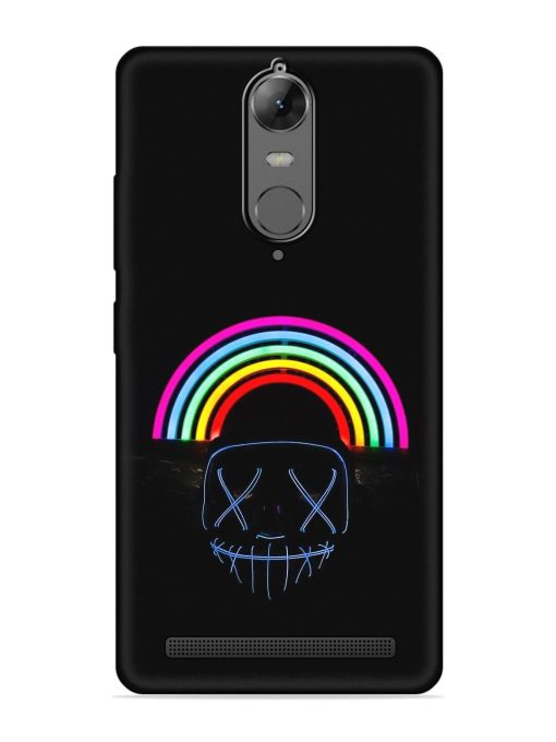 Mask Rainbow Embossed Soft Silicone Case for Lenovo K5 Note Zapvi