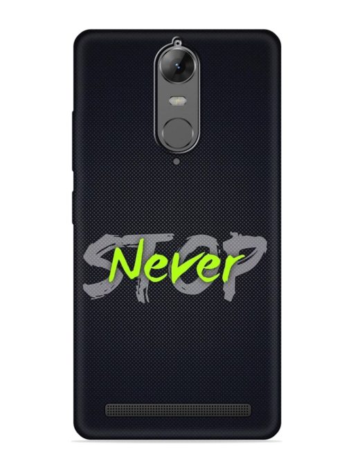 Never Stop Embossed Soft Silicone Case for Lenovo K5 Note Zapvi