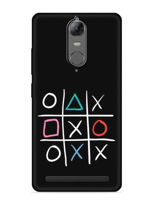 Super Neon Tic-Tac-Toe Embossed Soft Silicone Case for Lenovo K5 Note Zapvi