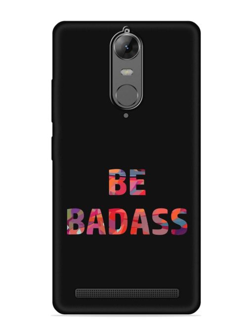 Be Badass Embossed Soft Silicone Case for Lenovo K5 Note Zapvi