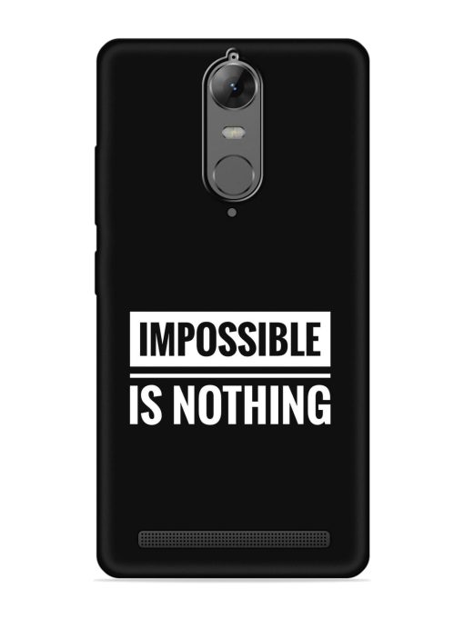 Impossible Is Nothing Embossed Soft Silicone Case for Lenovo K5 Note Zapvi