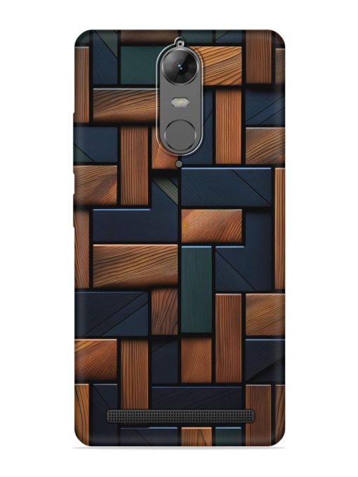 Wooden Background Cubes Embossed Soft Silicone Case for Lenovo K5 Note Zapvi