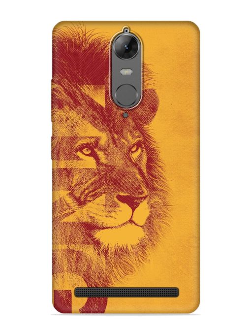 Gold Lion Crown Art Embossed Soft Silicone Case for Lenovo K5 Note Zapvi