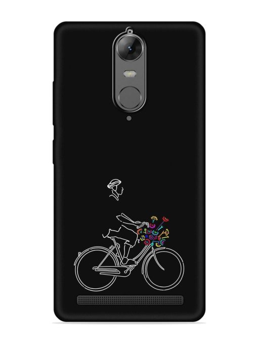 Minimalist Cycle Art Embossed Soft Silicone Case for Lenovo K5 Note Zapvi