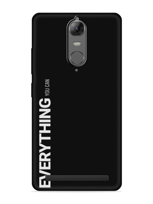 Everything You Can Embossed Soft Silicone Case for Lenovo K5 Note Zapvi