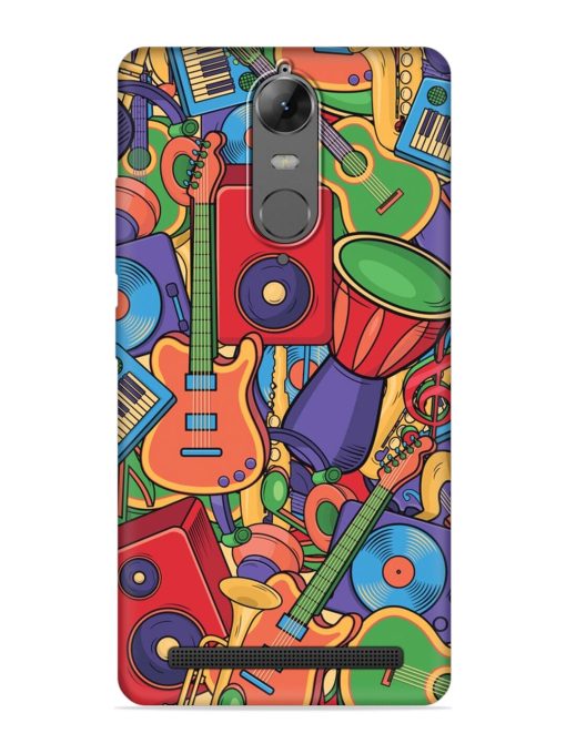 Colorful Music Art Embossed Soft Silicone Case for Lenovo K5 Note