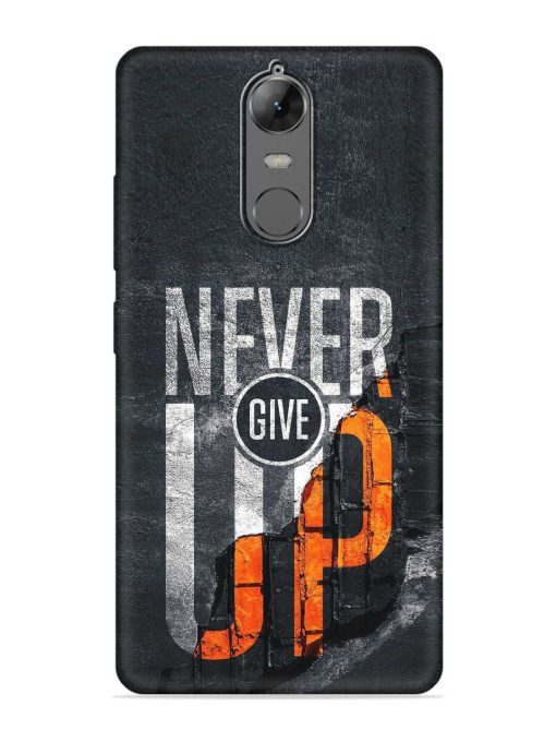 Never Give Up Embossed Soft Silicone Case for Lenovo K6 Note Zapvi