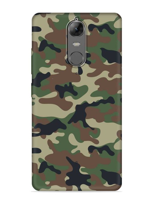 Army Military Camouflage Dark Green Embossed Soft Silicone Case for Lenovo K6 Note Zapvi