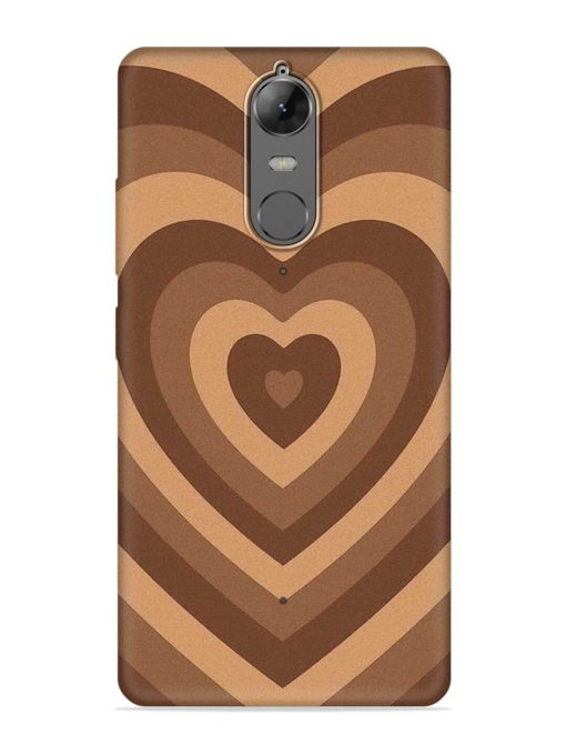 Brown Heart Embossed Soft Silicone Case for Lenovo K6 Note