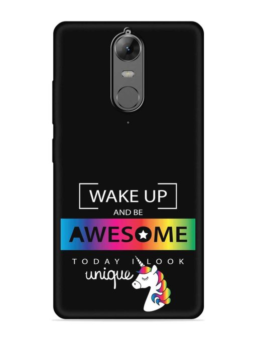 Inspirational Quote Unicorn Embossed Soft Silicone Case for Lenovo K6 Note