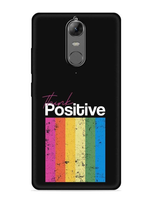 Think Positive Typography Embossed Soft Silicone Case for Lenovo K6 Note