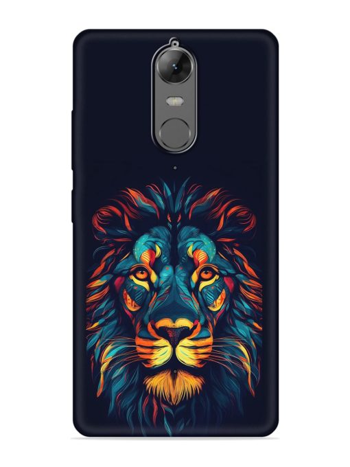 Colorful Lion Embossed Soft Silicone Case for Lenovo K6 Note