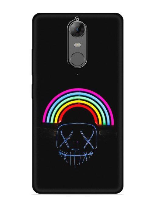 Mask Rainbow Embossed Soft Silicone Case for Lenovo K6 Note Zapvi