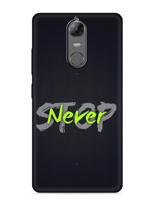 Never Stop Embossed Soft Silicone Case for Lenovo K6 Note Zapvi