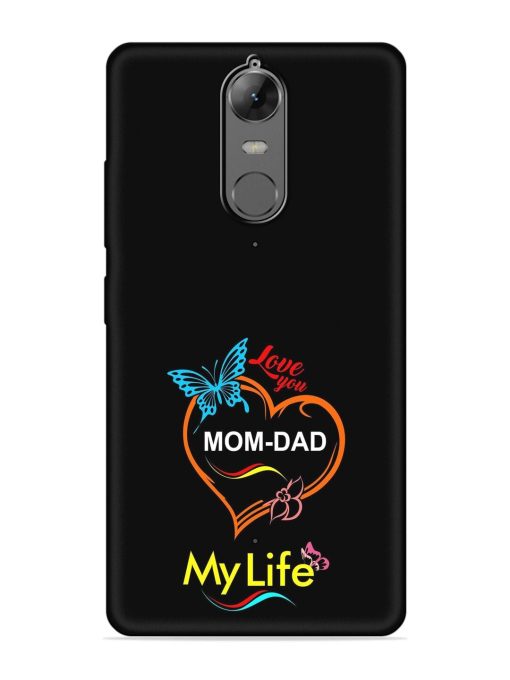 Love You Mom Dad Embossed Soft Silicone Case for Lenovo K6 Note