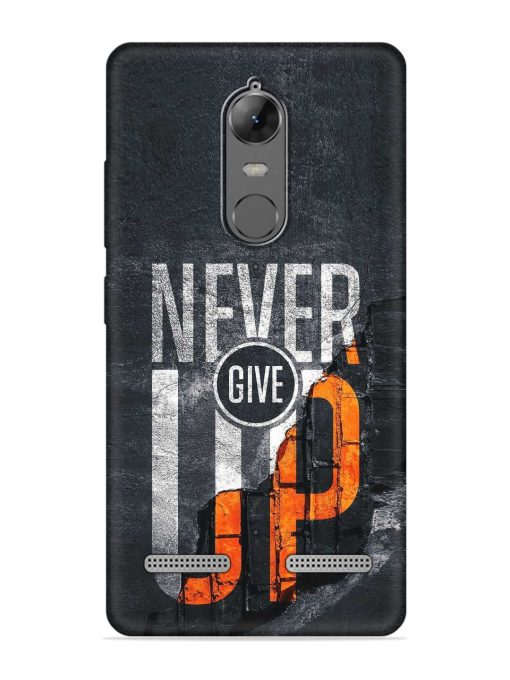 Never Give Up Embossed Soft Silicone Case for Lenovo K6 Power Zapvi