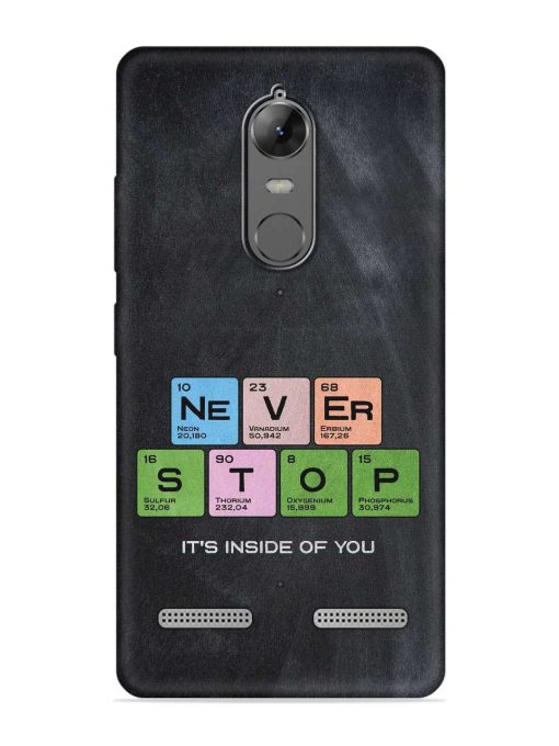 Never Stop It'S Inside Of You Embossed Soft Silicone Case for Lenovo K6 Power Zapvi