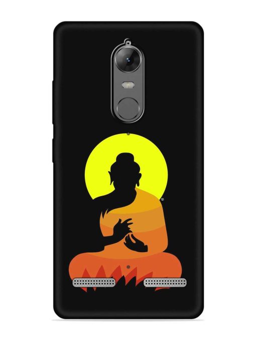 Buddha Art Black Embossed Soft Silicone Case for Lenovo K6 Power Zapvi