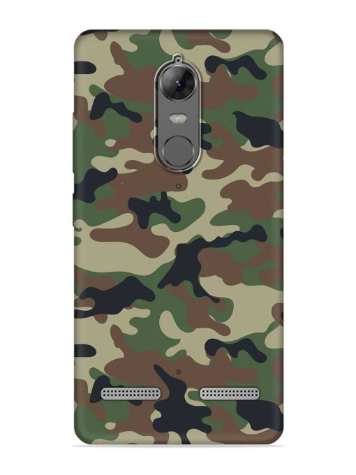 Army Military Camouflage Dark Green Embossed Soft Silicone Case for Lenovo K6 Power Zapvi