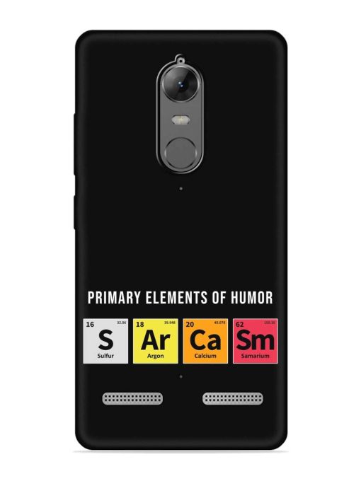 Primary Elements Humor Embossed Soft Silicone Case for Lenovo K6 Power