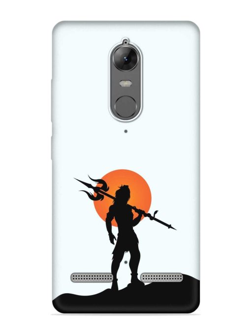 Lord Mahadev Trendy Embossed Soft Silicone Case for Lenovo K6 Power Zapvi