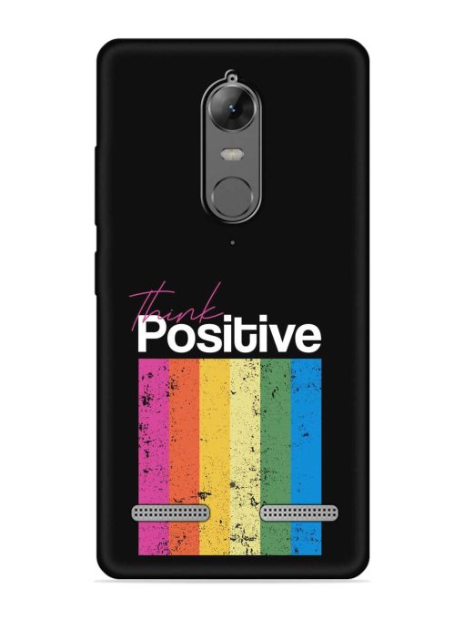 Think Positive Typography Embossed Soft Silicone Case for Lenovo K6 Power Zapvi