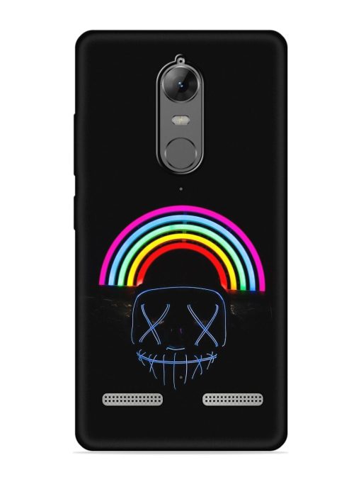 Mask Rainbow Embossed Soft Silicone Case for Lenovo K6 Power Zapvi