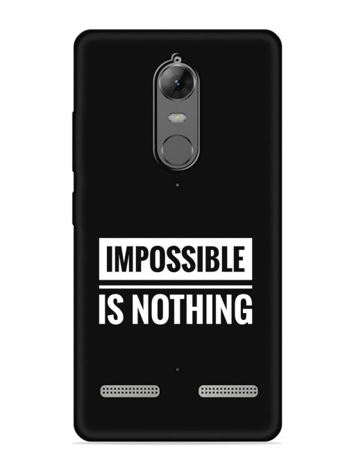 Impossible Is Nothing Embossed Soft Silicone Case for Lenovo K6 Power Zapvi