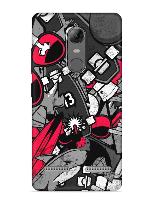 Fictional Doodle Embossed Soft Silicone Case for Lenovo K6 Power Zapvi