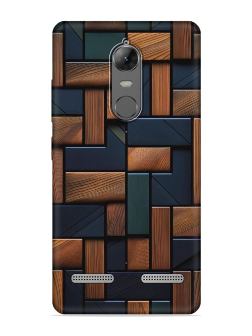 Wooden Background Cubes Embossed Soft Silicone Case for Lenovo K6 Power Zapvi