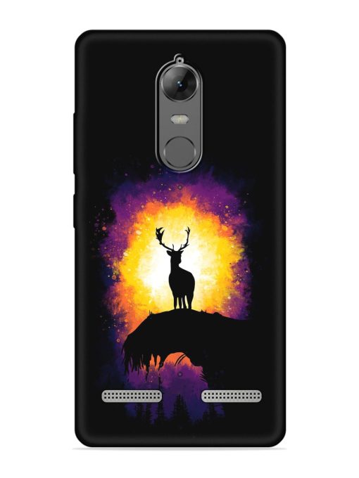 Elk Animal Art Embossed Soft Silicone Case for Lenovo K6 Power Zapvi