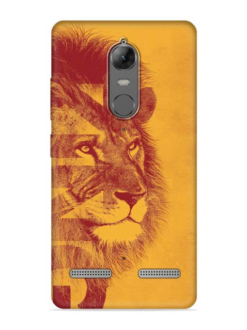 Gold Lion Crown Art Embossed Soft Silicone Case for Lenovo K6 Power Zapvi