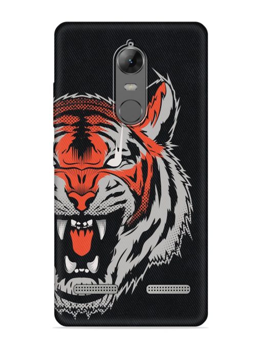 Tiger Aggression Embossed Soft Silicone Case for Lenovo K6 Power Zapvi