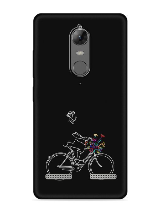 Minimalist Cycle Art Embossed Soft Silicone Case for Lenovo K6 Power Zapvi