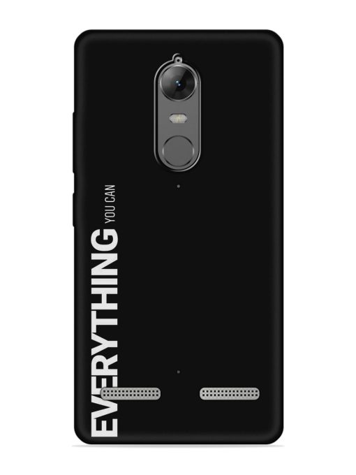 Everything You Can Embossed Soft Silicone Case for Lenovo K6 Power Zapvi