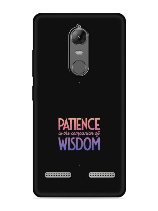 Patience Is The Embossed Soft Silicone Case for Lenovo K6 Power